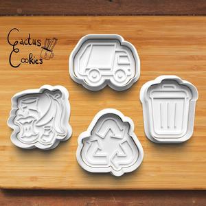 Trash Truck Cookie Cutter set 0849