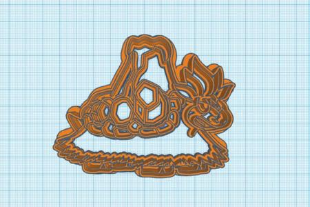 Pokemon: Mega Camerupt Cookie Cutter