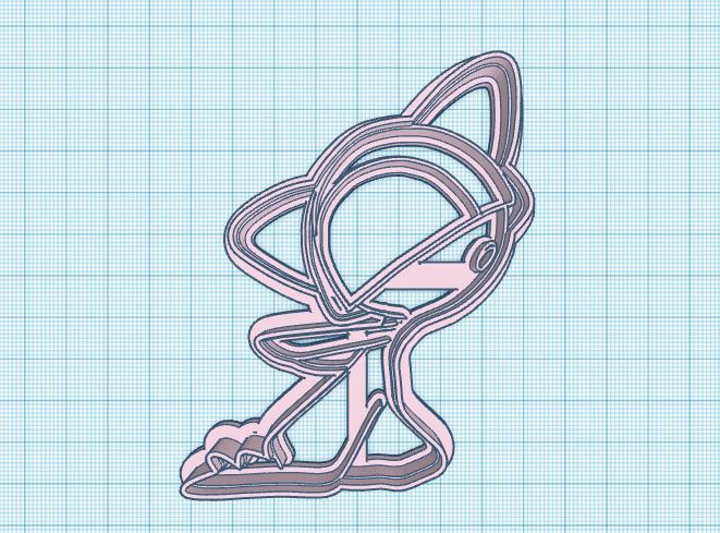 Pokemon: Ralts Cookie Cutter