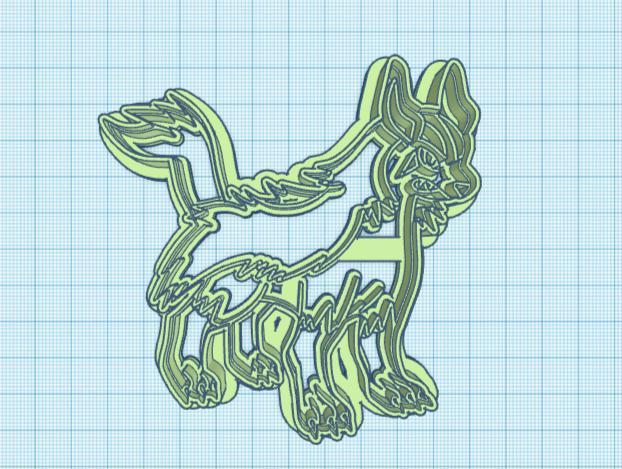 Pokemon: Mightyena Cookie Cutter