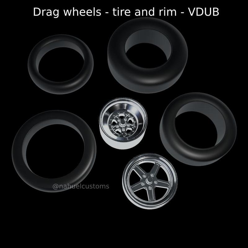 Drag wheels - tire and rim - VDUB