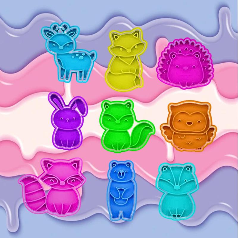 COOKIE CUTTER forest animals set of 9