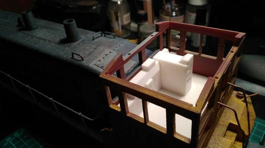 SW1500 locomotive cabin