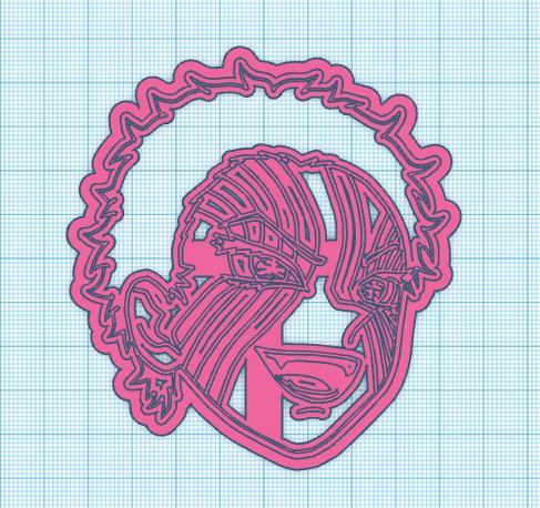 Demon Slayer: Akaza Icon Cookie Cutter