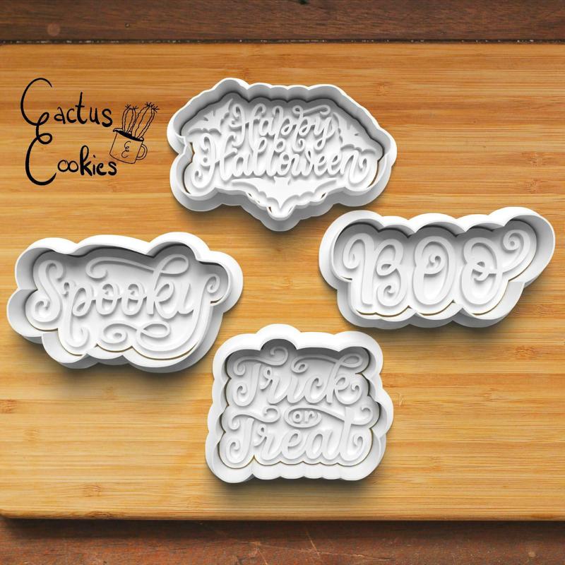 Halloween Wording Cookie Cutter set 0452