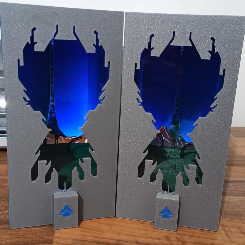 Halo Infinite inspired book nook/game nook