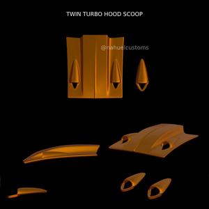 TWIN TURBO HOOD SCOOP