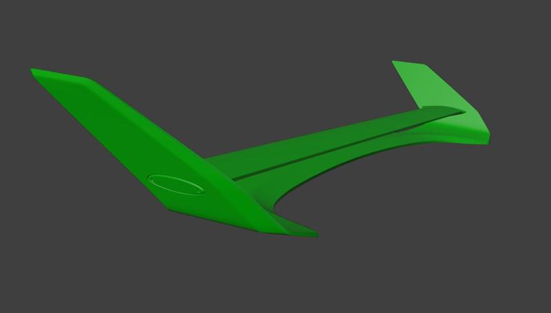 Spoiler 082 Wing For RC CARS Universal 3D PRINT STL
