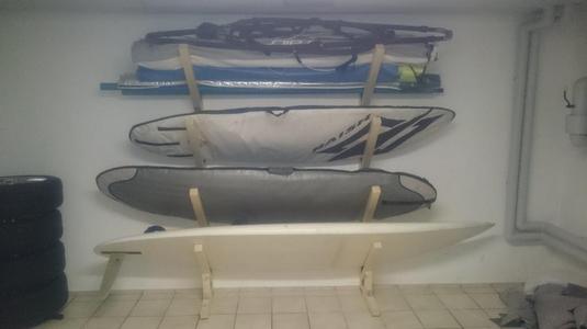 Windsurf shelf - screwable reinforcement - 45° 110 mm leg  