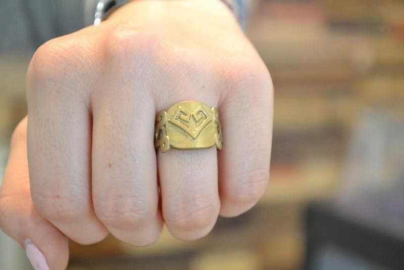 Aztec Heart & Soul Ring