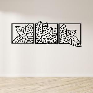 Wall Art triptych leaf paintings