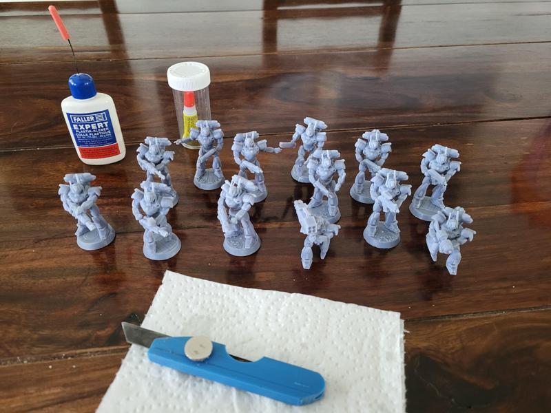 Space Mecha Warriors (labor)  tactical squad + pre-supported files