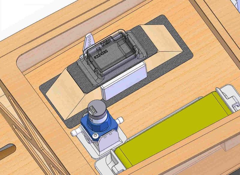 Futaba R324SBS Receiver Mount