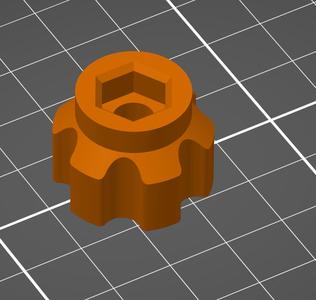 3D printable M8 hexagon screw adapter for Simson SR 50