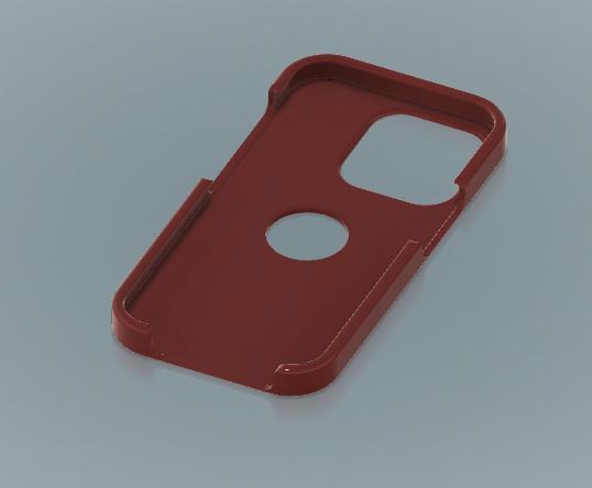 IPHONE 14 pro case with hole for apple logo