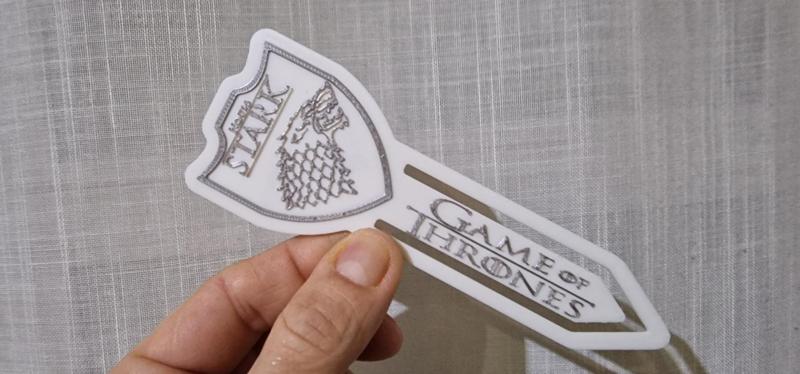 Game of Thrones House STARK bookmark Juego de Tronos Casa STARK Marcador libros