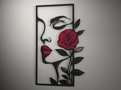 Woman and Rose 2 (with and without AMS)