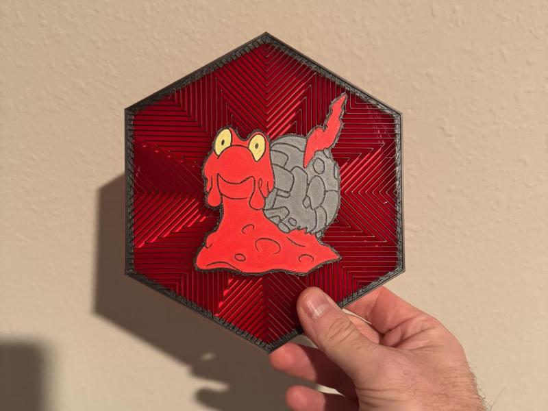 #219 Magcargo Hex Wall Art