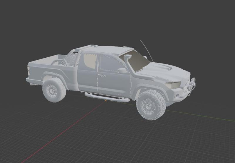 Pickup Truck Low poly Model