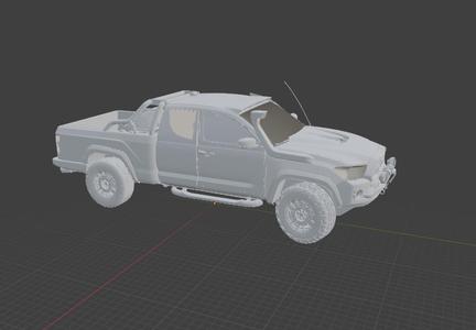 Pickup Truck Low poly Model
