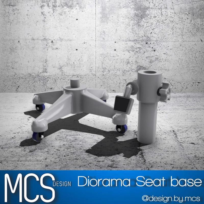 Diorama Office Chair Base 2 piece