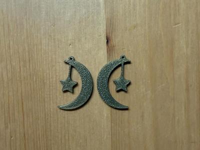 Moon And Star Earrings
