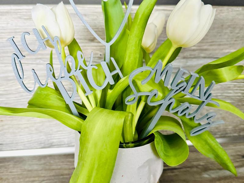 Valentine's Day Flower Stecker