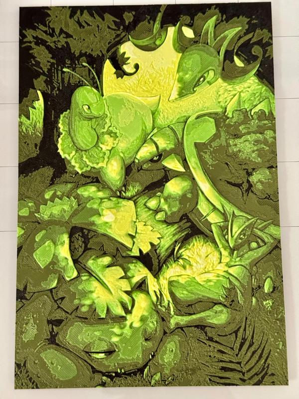 Pokemon Grass Starters Wall Art - Hueforge