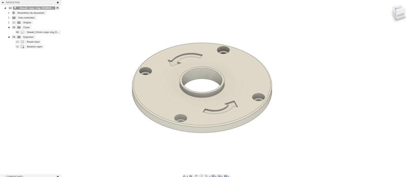 DeWalt DCW600 DCW604 set of bushings for copying (8 to 32mm) and edging work