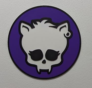 Monster High Clawdeen Skullette Bordered Wall Plaque Raised
