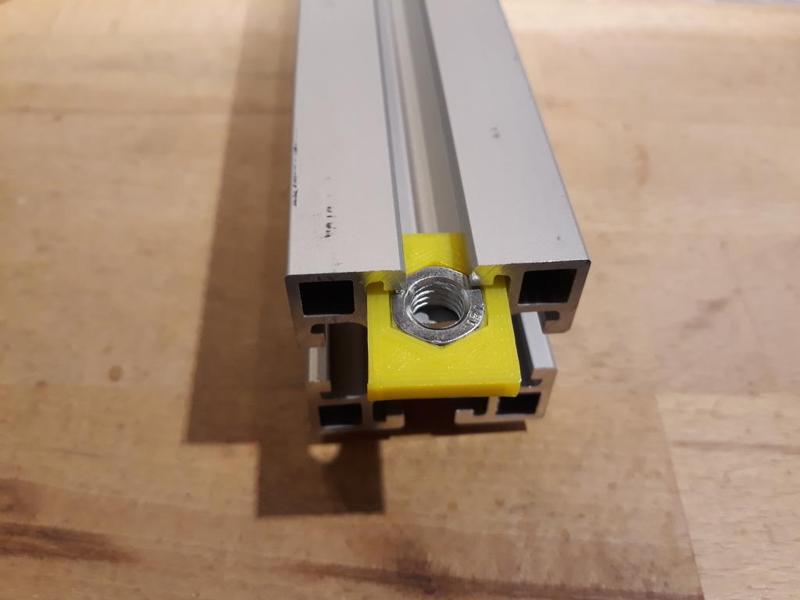 Slot nut / threaded plate customizable (M8) replacement