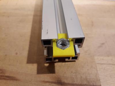 Slot nut / threaded plate customizable (M8) replacement