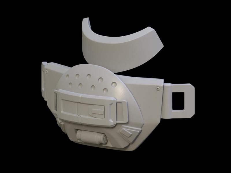 Rhino Tactical chest attachment 3d print file