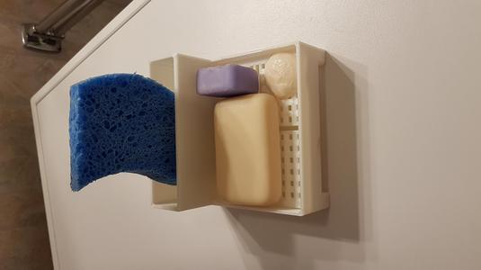 Soap & Sponge Holder / Support de savon et éponge