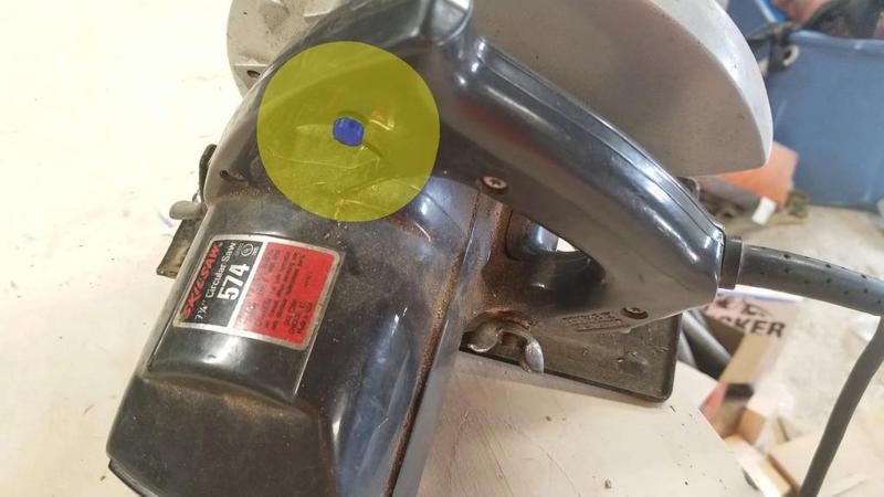 Skilsaw 574 trigger release button (circular saw)