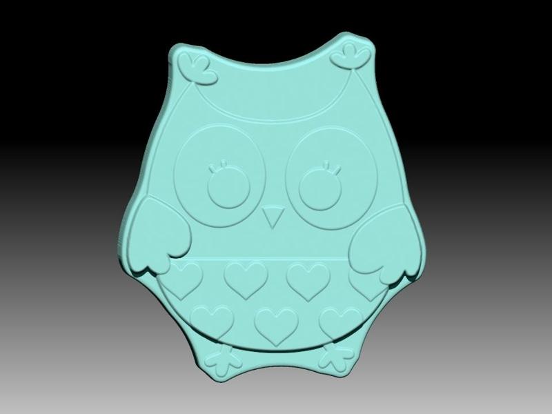 CUTE OWL SOLID SHAMPOO AND MOLD FOR SOAP PUMP
