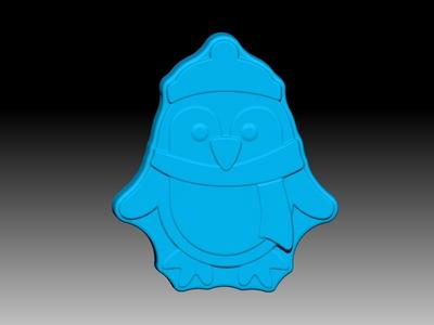 CUTE PENGUIN SOLID SHAMPOO AND MOLD FOR SOAP PUMP