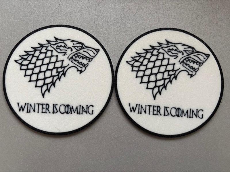 Winter is coming coaster, stark