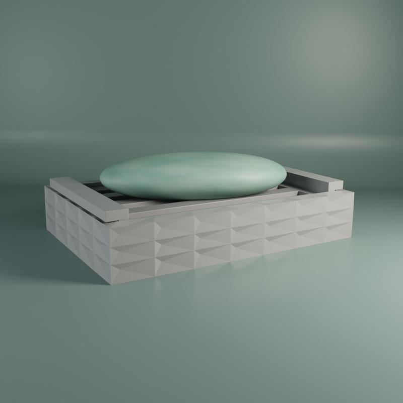 3D Printable Soap Dish - Modern and Functional Design