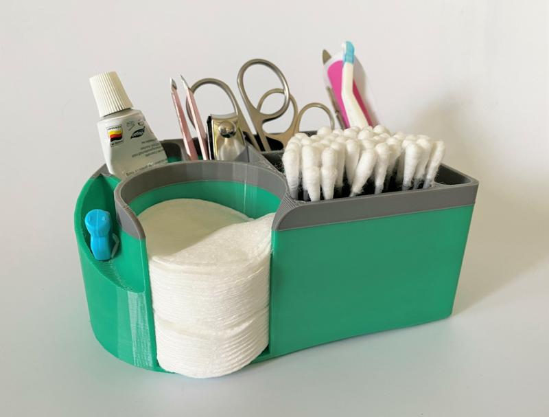 Cotton pads & beauty implements stand