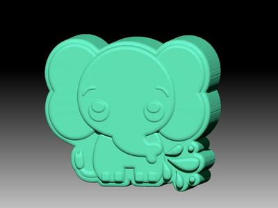 BABY ELEPHANT SOLID SHAMPOO AND MOLD FOR SOAP PUMP