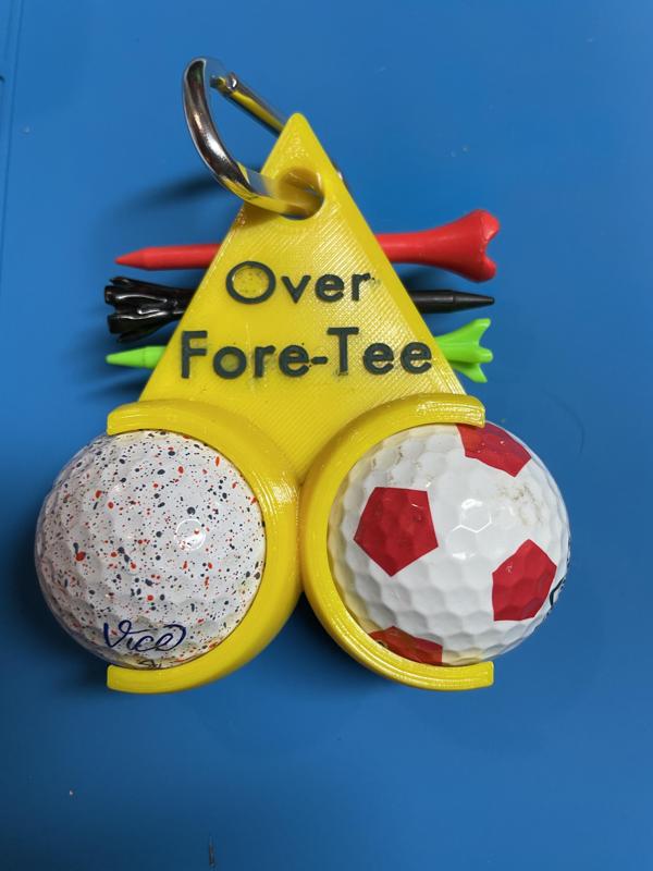 Over ForeTee - GOLF BALL AND TEE HOLDER