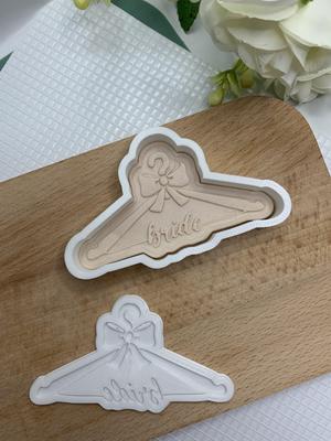 Wedding Hanger Bride Cookie Cutter Embosser Stamp Wedding