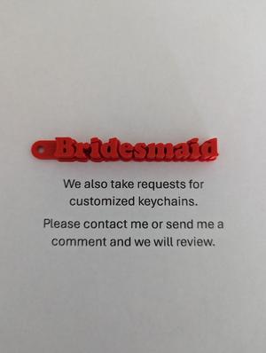 Bridesmaid Keychain