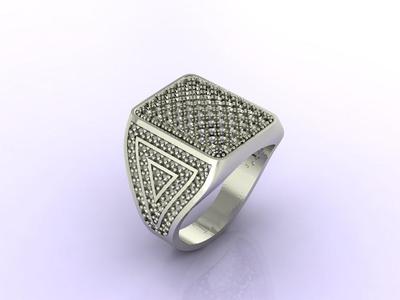 Gents Ring - Mens Ring STL READY FILES  Jewelry Rings For Men