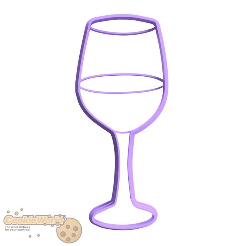 Wine cup Cookie cutter & Stamp