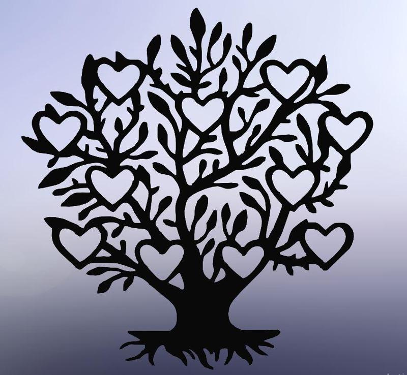 Heart Tree: Romantic Line Art Illustration