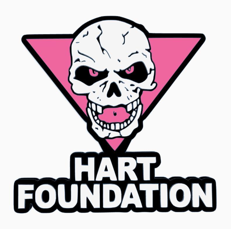HART FOUNDATION (WWE) Logo Display by MANIACMANCAVE3D