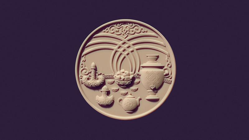 Kazakh yurt dastarkhan panels