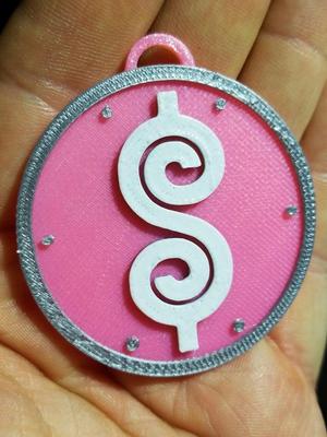 Plinko Chip Keychain